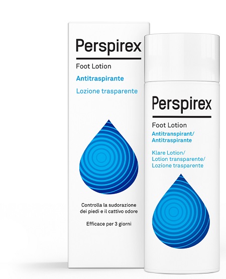 PERSPIREX FOOT LOTION ANTITRASPIRANTE LOZIONE TRASPARENTE SUDORAZIONE E CATTIVO ODORE PIEDI 100 ML - latuafarmacia.org