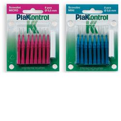 PLAKKONTROL SCOVOLINO MICRO 0,5 MM 8 PEZZI + MANICO - latuafarmacia.org