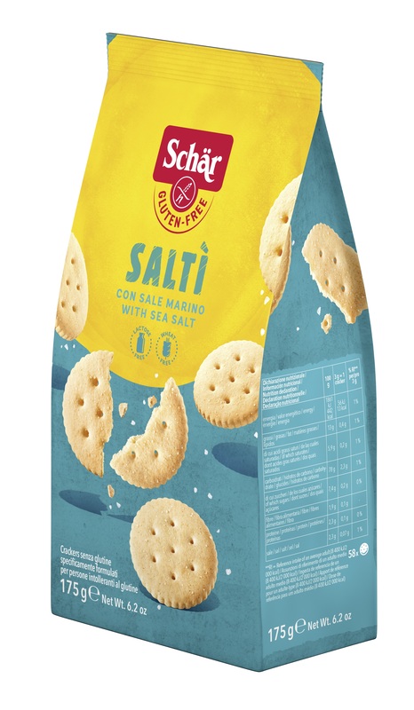 SCHAR SALTI' CRACKER CON SALE MARINO SENZA LATTOSIO 175 G - latuafarmacia.org