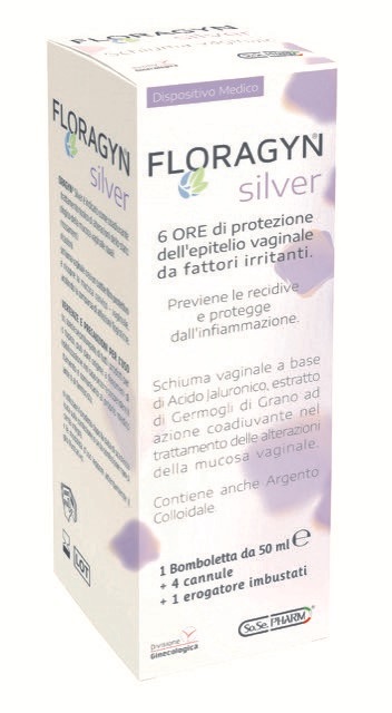 FLORAGYN SILVER SCHIUMA VAGINALE CON ARGENTO COLLOIDALE 50 ML - latuafarmacia.org