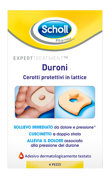 CEROTTO PROTETTIVO PER DURONI SCHOLL IN LATTICE 4 PEZZI - latuafarmacia.org