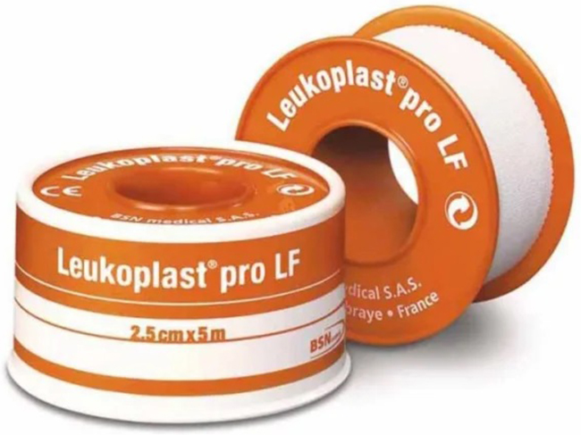 CEROTTO CHIRURGICO MEDICATO IN ROCCHETTO LEUKOPLAST PRO LF CON OSSIDO DI ZINCO 2,5X500 CM - latuafarmacia.org