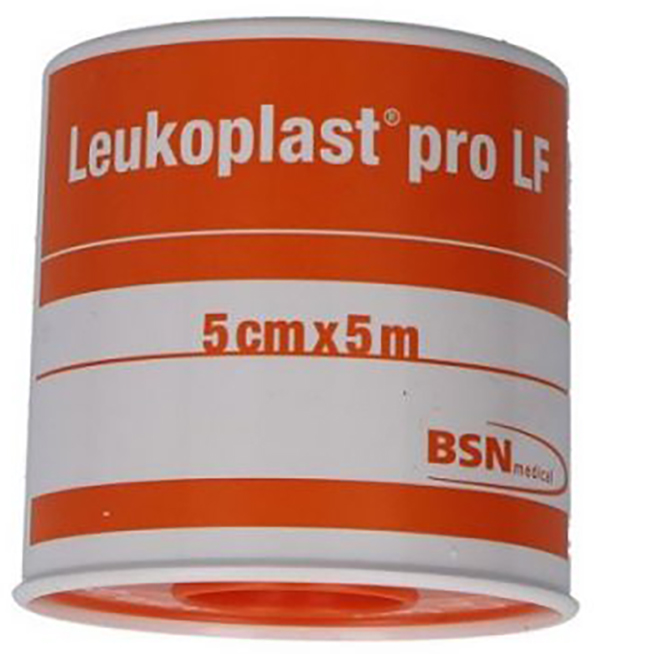 CEROTTO CHIRURGICO PER FISSAGGIO MEDICAZIONI LEUKOPLAST PRO LF SUPPORTO VISCOSA MASSA ADESIVA RESINA SINTETICA LANOLINA OSSIDO DI ZINCO CON LATTICE NATURALE 5X500CM - latuafarmacia.org