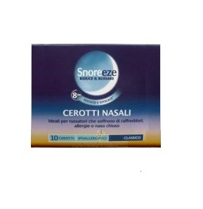 CEROTTO NASALE SNOREEZE GRANDE 10 PEZZI - latuafarmacia.org