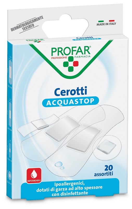 CEROTTO ACQUASTOP ASSORTITI PROFAR 20 PEZZI - latuafarmacia.org