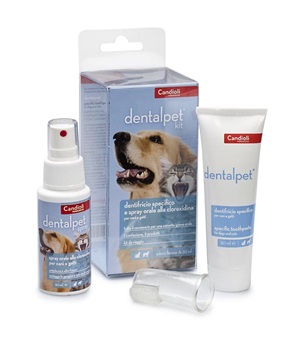 DENTALPET KIT DENTIFRICIO 50ML+SPRAY ORALE 50ML+1 DITALE - latuafarmacia.org