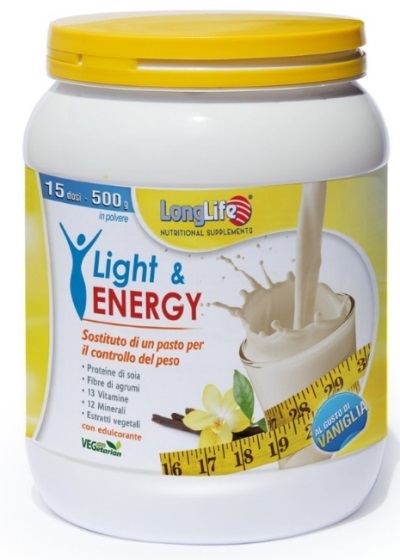 LONGLIFE LIGHT & ENERGY VANIGLIA 500 G - latuafarmacia.org