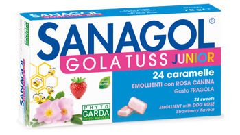 SANAGOL GOLA TUSS JUNIOR FRAGOLA 24 CARAMELLE - latuafarmacia.org