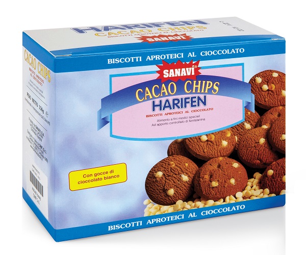 HARIFEN CHIPS CACAO BIANCO 150 G - latuafarmacia.org