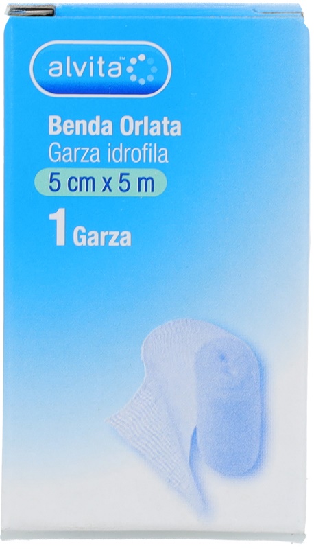 BENDA ORLATA GARZA IDROFILA ALVITA 5X500CM - latuafarmacia.org