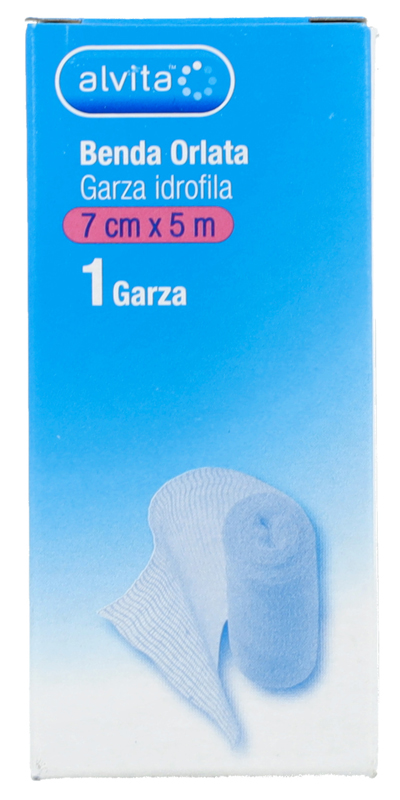 BENDA ORLATA GARZA IDROFILA ALVITA 7X500CM - latuafarmacia.org