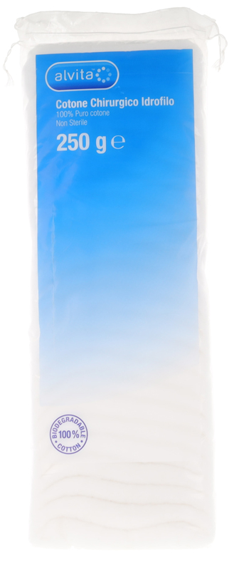 COTONE CHIRURGICO IDROFILO ALVITA 100% PURO COTONE 250 G - latuafarmacia.org