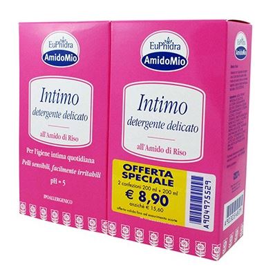 EUPHIDRA ABBINATA INTIMO DETERGENTE DELICATO 200 ML + 200 ML - latuafarmacia.org