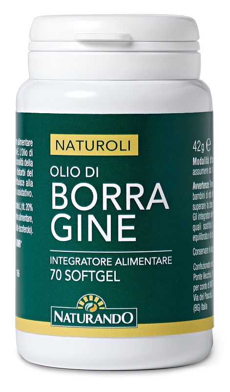 NATUROLI OLIO DI BORRAGINE 70 SOFTGEL - latuafarmacia.org