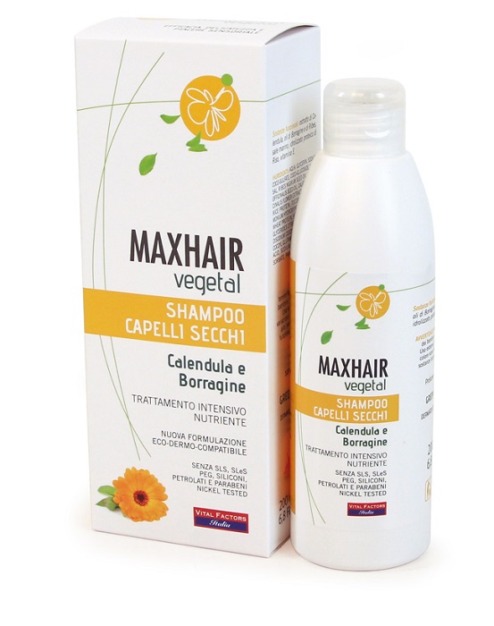 MAXHAIR VEGETAL SHAMPOO CAPELLI SECCHI 200 ML - latuafarmacia.org