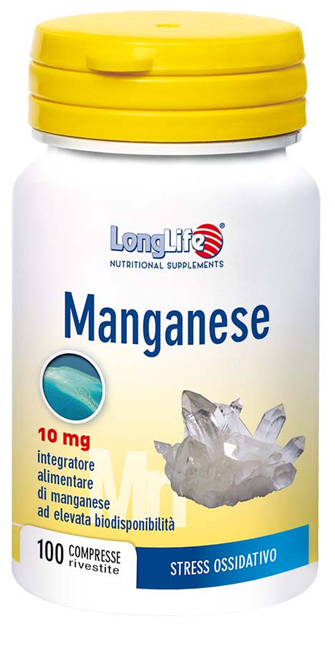 LONGLIFE MANGANESE 10 MG 100 COMPRESSE - latuafarmacia.org