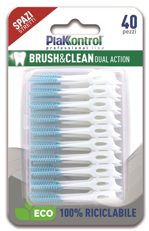 PLAKKONTROL BRUSH & CLEAN SCOVOLINI SPAZI STRETTI 40 PEZZI - latuafarmacia.org