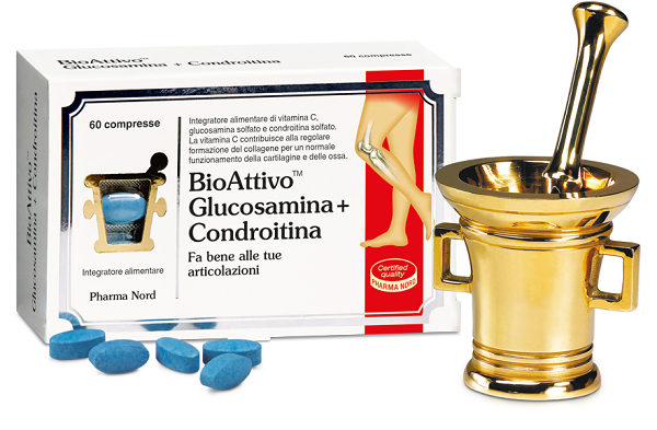 BIOATTIVO GLUCOSAMINA + CONDROITINA 60 COMPRESSE - latuafarmacia.org