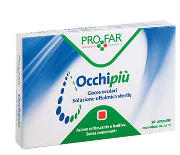 OCCHIPIU' GOCCE OCULARI RINFRESCANTI 10 FL DA 0,5 ML PROFAR - latuafarmacia.org