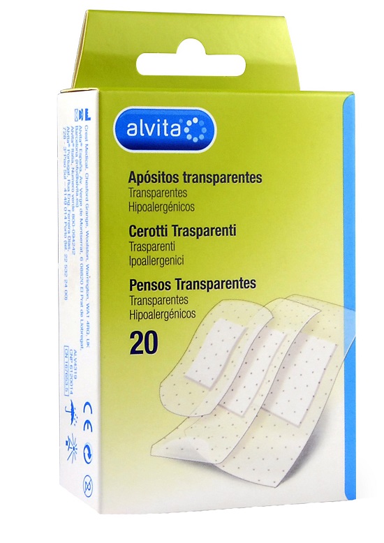 CEROTTO TRASPARENTE 20 PEZZI ALVITA - latuafarmacia.org