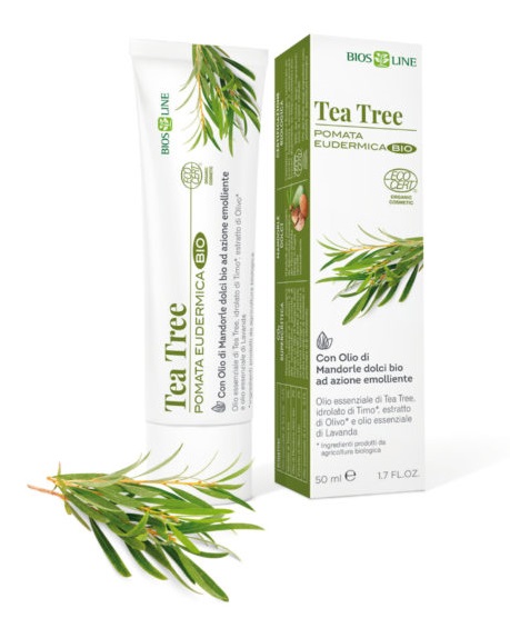 BIOSLINE TEA TREE POMATA EUDERMICA CERT ECOCERT 50 ML - latuafarmacia.org