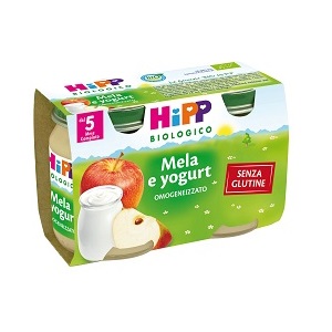 HIPP BIO HIPP BIO OMOGENEIZZATO MELA YOGURT 2X125 G - latuafarmacia.org