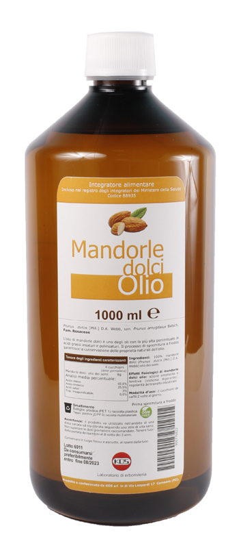 MANDORLE DOLCI OLIO 1000 ML - latuafarmacia.org
