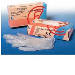 GUANTO IN VINILE CONFORT MISURA EXTRA LARGE ANTIADERENTE BIOCOMPATIBILE UTILIZZABILE ANCHE A CONTATTO CON SOSTANZE ALIMENTARI 100 PEZZI SENZA POLVERE - latuafarmacia.org