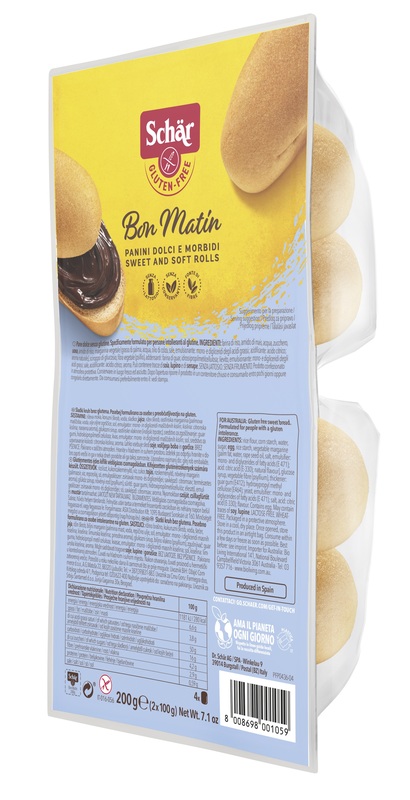 SCHAR BON MATIN PANINI DOLCI E MORBIDI SENZA LATTOSIO 2 PEZZI DA 100 G - latuafarmacia.org