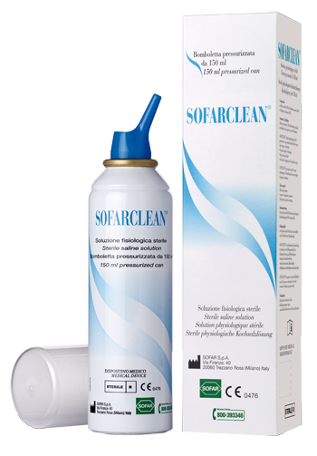 SOLUZIONE FISIOLOGICA SOFARCLEAN 150ML IN BOMBOLETTA PRESSURIZZATA - latuafarmacia.org