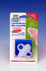 CUSCINETTO PER DITA A MARTELLO REALIZZATO IN GEL DI SILICONEBIANCO SEMITRASPARENTE SAGOMATA PER PROTEGGERE E DISTENDERE LE DITA CONTRATTE IGIENEPIEDE 2 PEZZI - latuafarmacia.org