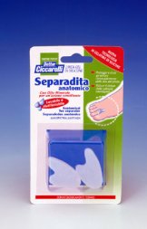 SEPARADITA ANATOMICO PER PIEDE REALIZZATO IN GEL DI SILICONE BIANCO SEMITRASPARENTE SAGOMATO IGIENEPIEDE 2 PEZZI - latuafarmacia.org