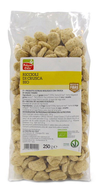 FSC BIOFIBRE+ RICCIOLI DI CRUSCA BIO AD ALTO CONTENUTO DI FIBRA 250 G - latuafarmacia.org