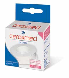 CEROTTO ADESIVO IN ROCCHETTO CEROXMED IN TESSUTO NON TESSUTO AERATO IPOALLERGENICO BIANCO 500X1,25 CM 1 PEZZO - latuafarmacia.org