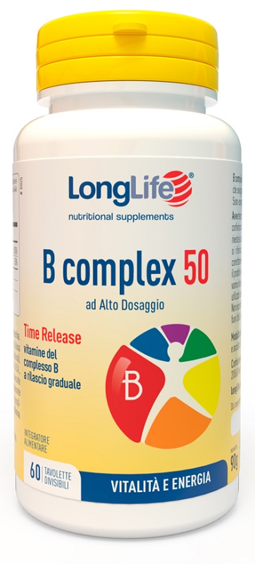 LONGLIFE B COMPLEX 50 RILASCIO GRADUALE 60 TAVOLETTE DIVISIBILI - latuafarmacia.org