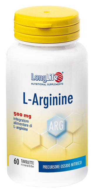 LONGLIFE L-ARGININE 60 TAVOLETTE RIVESTITE DA 900 MG - latuafarmacia.org