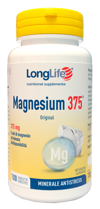 LONGLIFE MAGNESIUM 375 ORIGINAL 375 MG 100 TAVOLETTE - latuafarmacia.org