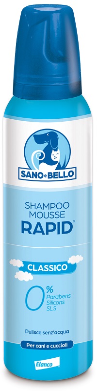 SANO E BELLO SHAMPOO MOUSSE RAPID CLASSICO FLACONE 300 ML PER LAVAGGIO SENZ'ACQUA - latuafarmacia.org