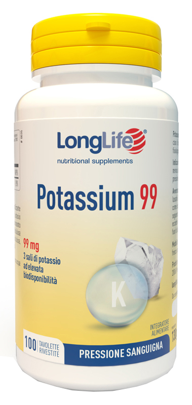 LONGLIFE POTASSIUM 99 100 TAVOLETTE RIVESTITE - latuafarmacia.org