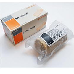 BENDA MEDICATA ICHTHOPASTE CON OSSIDO DI ZINCO ITTIOLO PER TRATTAMENTO ULCERE VENOSE ARTI INFERIORI 7,5X600 CM - latuafarmacia.org