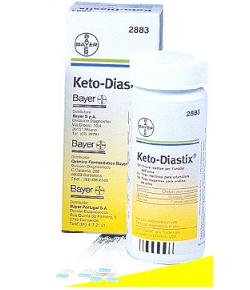 STRISCE MISURAZIONE GLICOSURIA E CHETONURIA KETODIASTIX 50 PEZZI - latuafarmacia.org