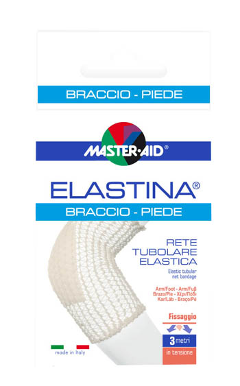 RETE TUBOLARE ELASTICA IPOALLERGENICA MASTER-AID ELASTINA BRACCIO/PIEDE 3 MT IN TENSIONE CALIBRO 4 CM - latuafarmacia.org
