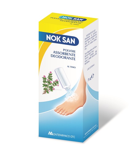 NOK SAN POLVERE ASSORBENTE DEODORANTE 75 G - latuafarmacia.org