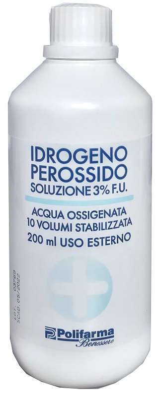 PEROSSIDO IDROGENO 3% 200 ML ACQUA OSSIGENATA 10 VOLUMI STABILIZZATA - latuafarmacia.org