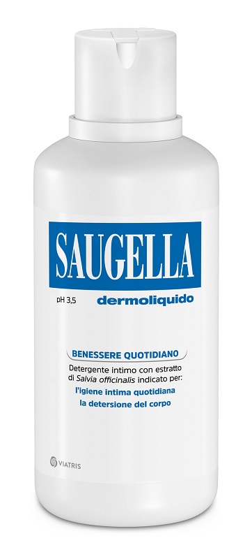 SAUGELLA DERMOLIQUIDO PH 3,5 DETERGENTE INTIMO BENESSERE QUOTIDIANO 500 ML - latuafarmacia.org