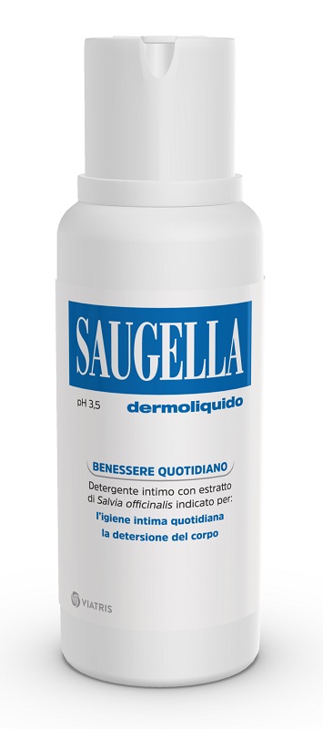 SAUGELLA DERMOLIQUIDO PH 3,5 DETERGENTE INTIMO BENESSERE QUOTIDIANO 250 ML - latuafarmacia.org