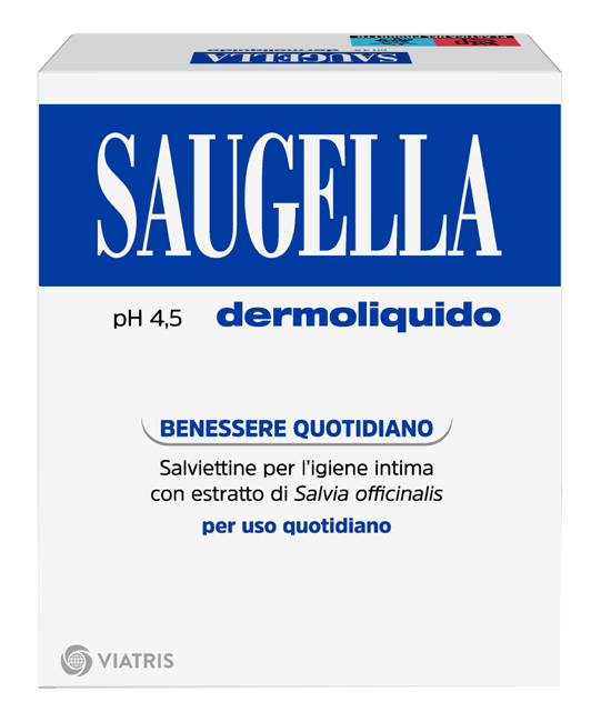 SAUGELLA DERMOLIQUIDO PH 4,5 SALVIETTINE IGIENE INTIMA BENESSERE QUOTIDIANO 10 PEZZI - latuafarmacia.org