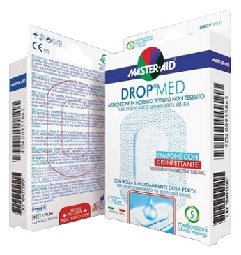 MEDICAZIONE COMPRESSA AUTOADESIVA DERMOATTIVA IPOALLERGENICA AERATA MASTER-AID DROP MED 7X5 5 PEZZI - latuafarmacia.org
