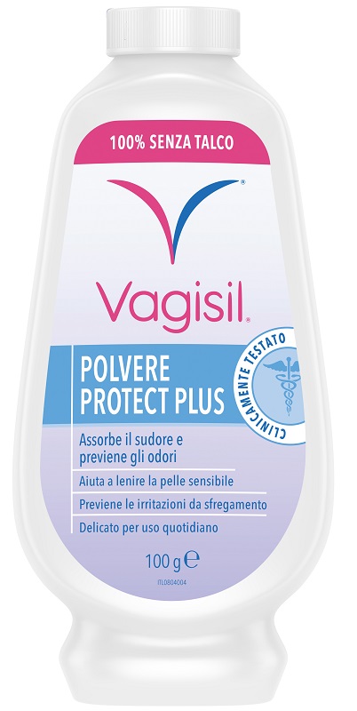VAGISIL POLVERE PROTECT PLUS IGIENE FEMMINILE 100 G - latuafarmacia.org