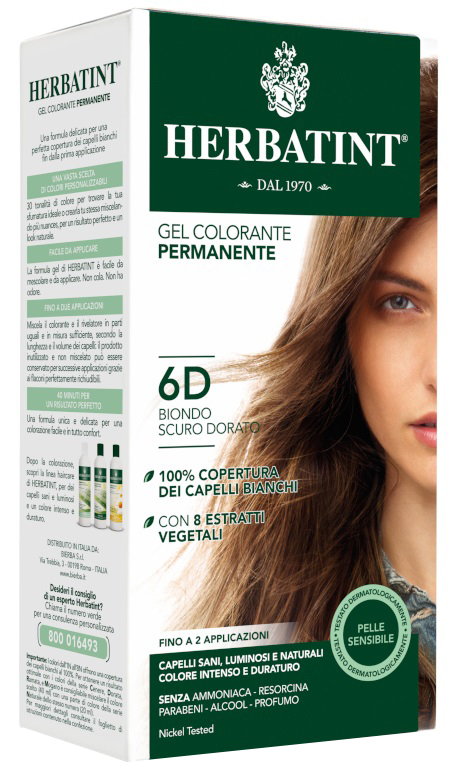 HERBATINT 6D BIONDO SCURO DORATO 150 ML - latuafarmacia.org